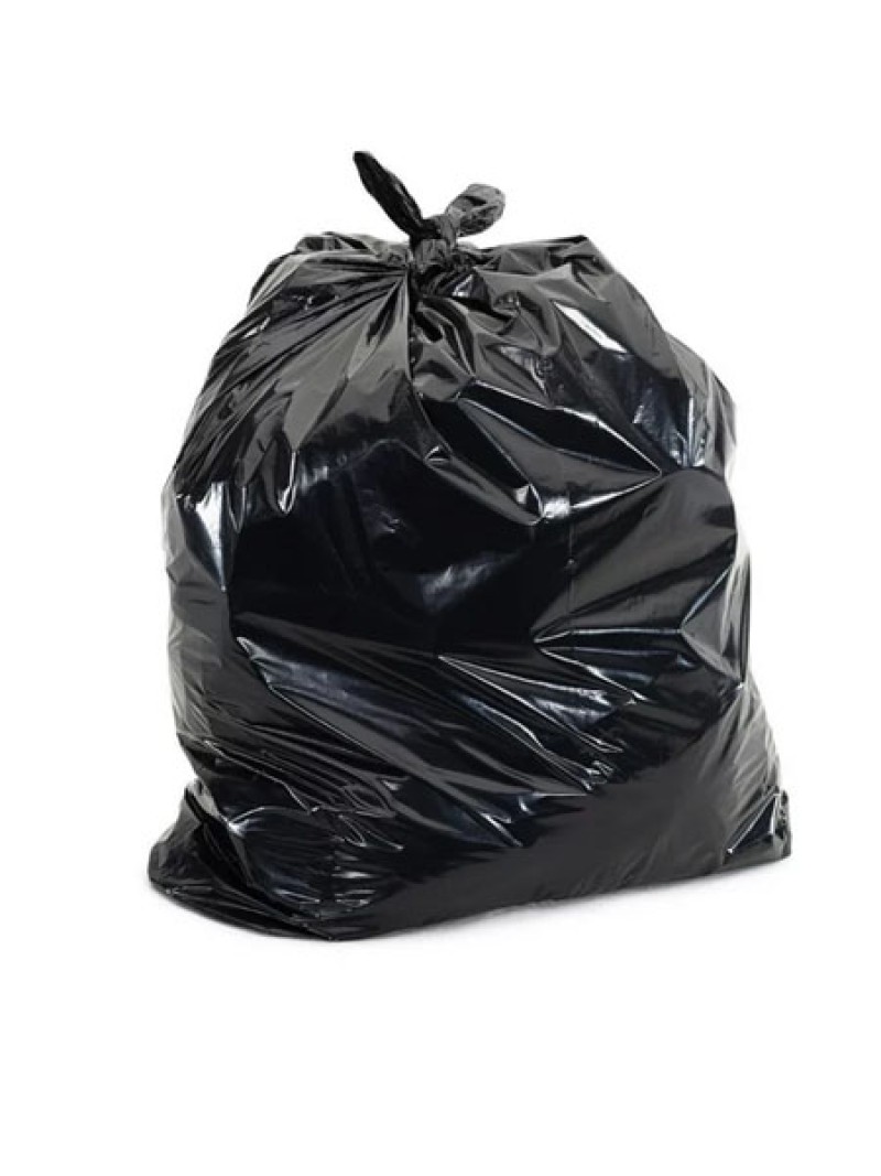 Garbage Bags, Black, Strong, 26 x 36- 200/Case