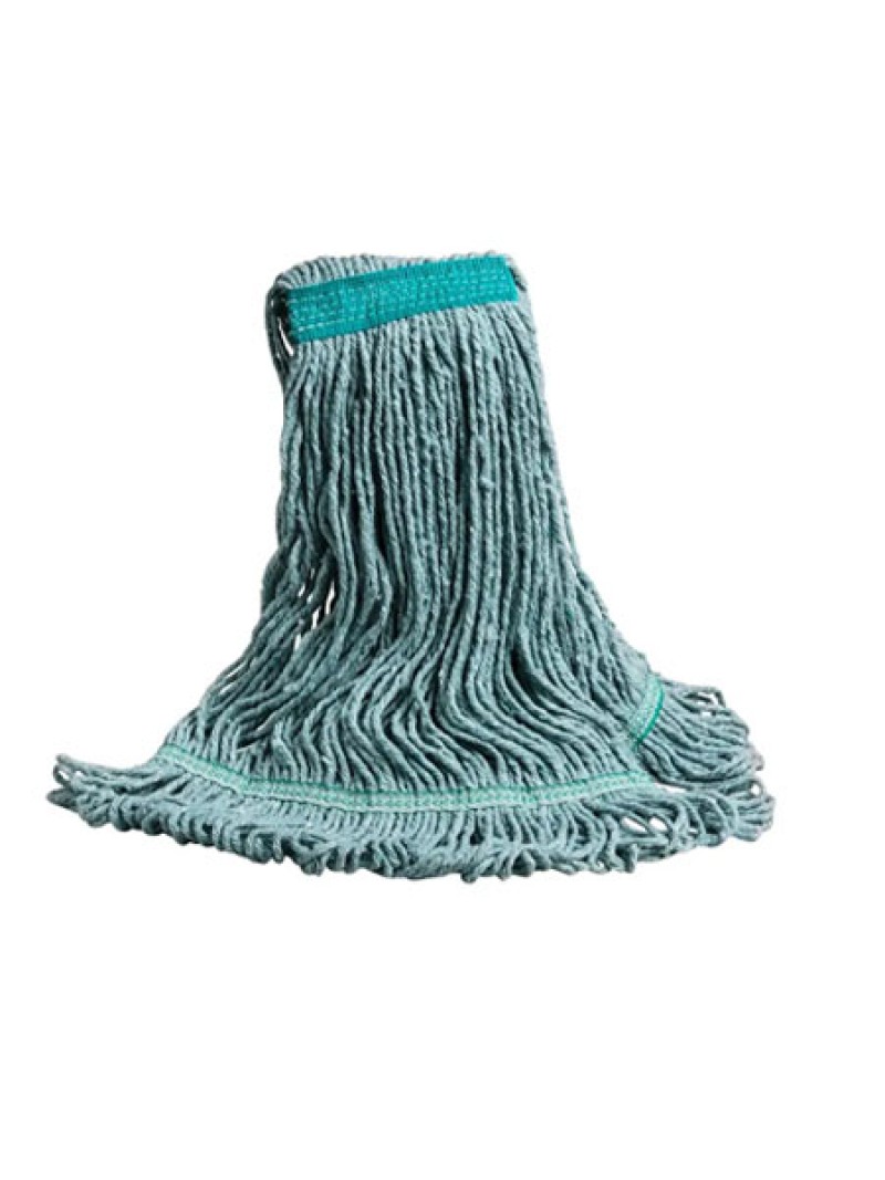Super Looper™ Loop-End Wet Mop - Narrow Band - Large - Green
