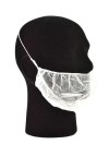 Beard Cover White With Earloop.