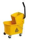 Mop Bucket 32 Qt. Grizzly Side Press Combo - Yellow